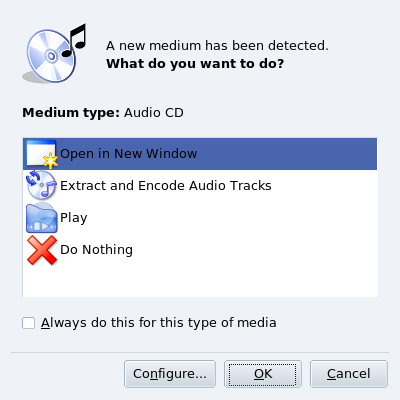 Обнаружен новый Аудио CD