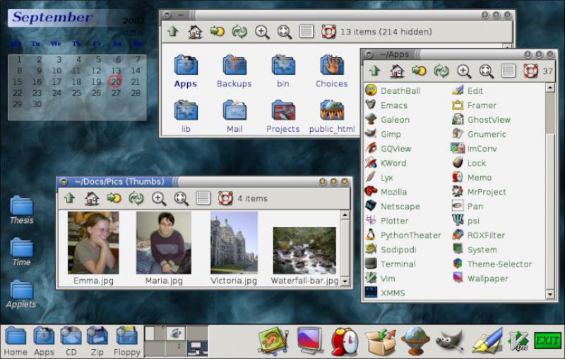 ROX — рабочий стол Linux