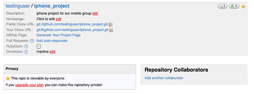 Страница администратора на GitHub