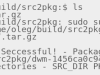 Сборка программ Linux утилитой Src2pkg