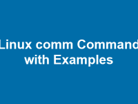 Использование команды comm в Linux с примерами