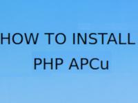 Установка и настройка акселератора PHP APCu