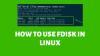 Использование команды Linux fdisk